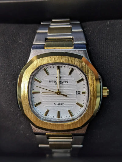 PATEX PHILIPPE NAUTILUS DATE STEEL WATCH