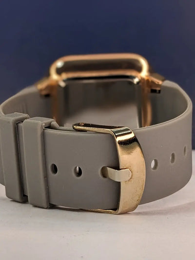 R. Grey Belt Gold Dial