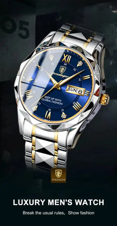 POEDGAR 615 - Most Demanding Day Date Watch For Men's